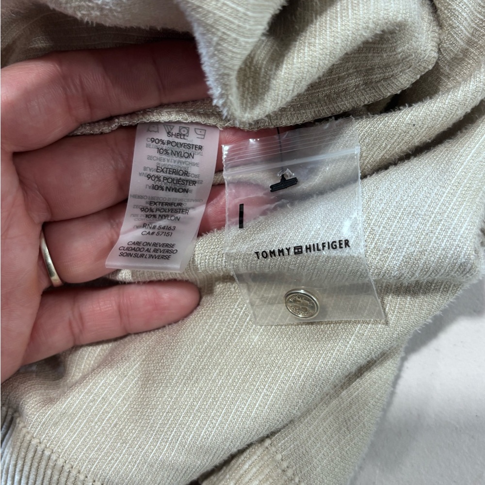 Tommy Hilfiger Taupe Button-Up Midi Dress - Picture 11 of 16